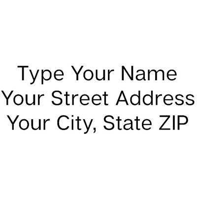 Address Stamp 8