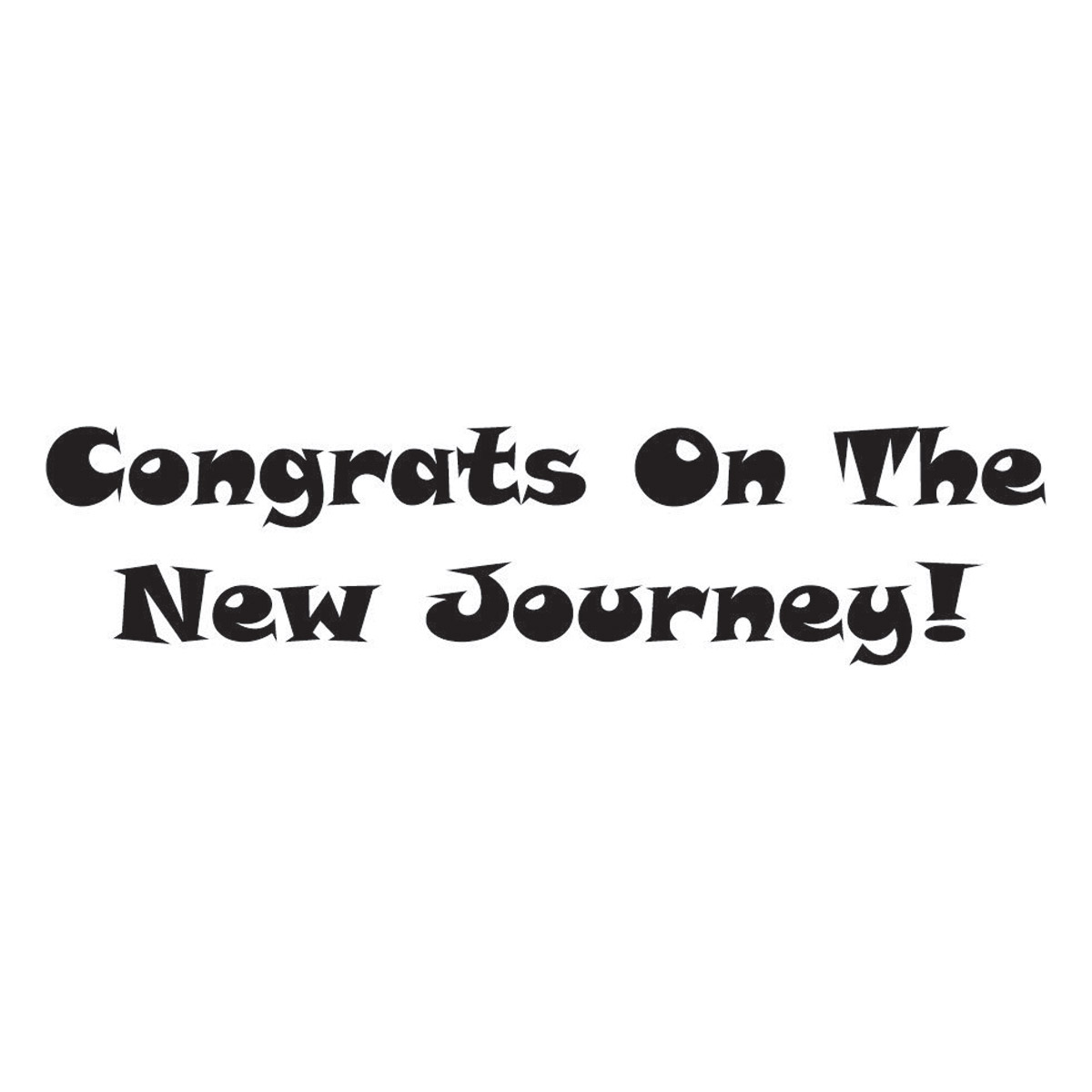 Craft Stamp - Congrats on Journey