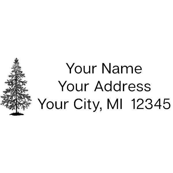 Custom Holiday Tree Address Stamp