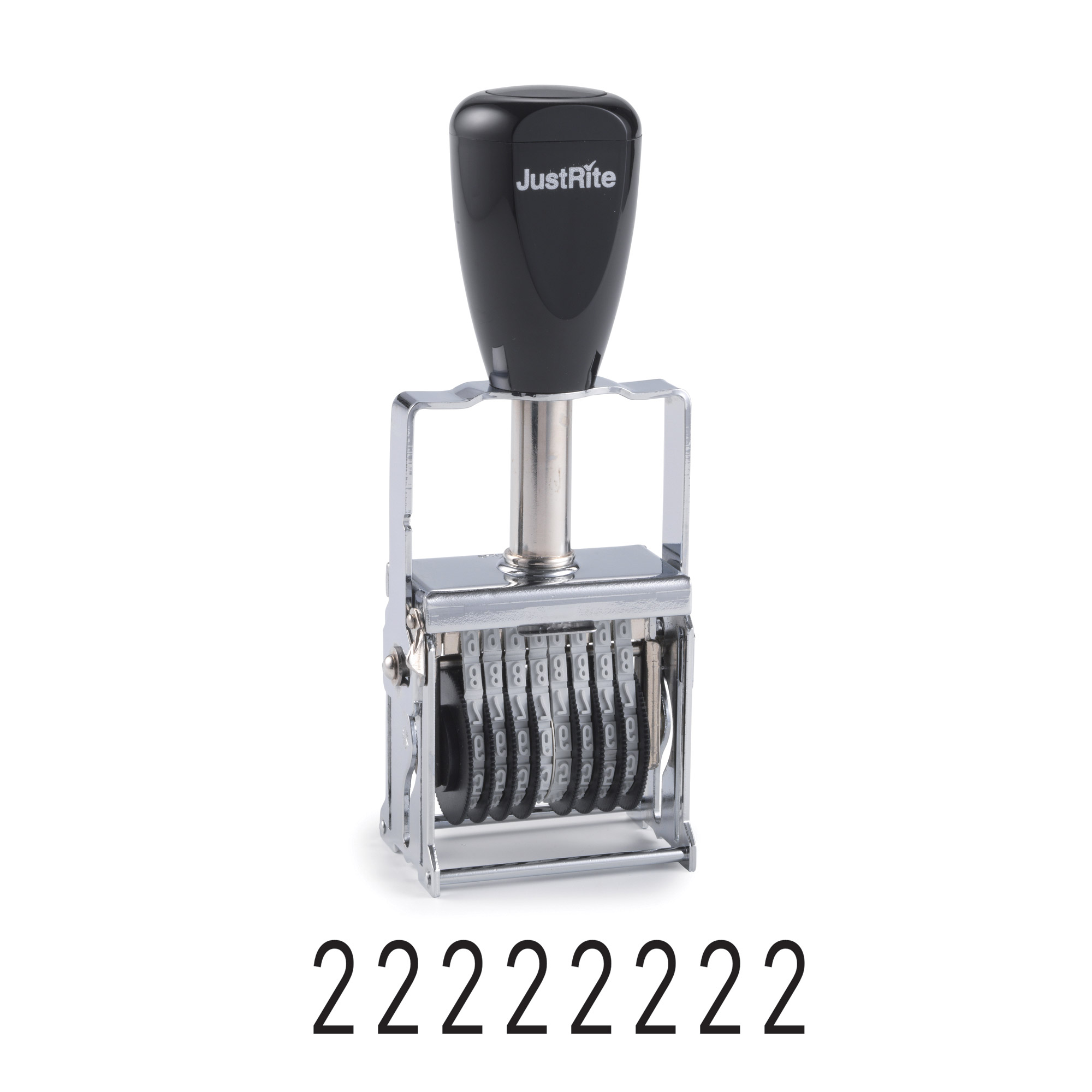 Justrite MJ2-8 Number Stamp - Stock - 3/16" Height
