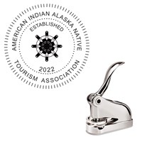 Chrome Gift Embosser with Art and Text