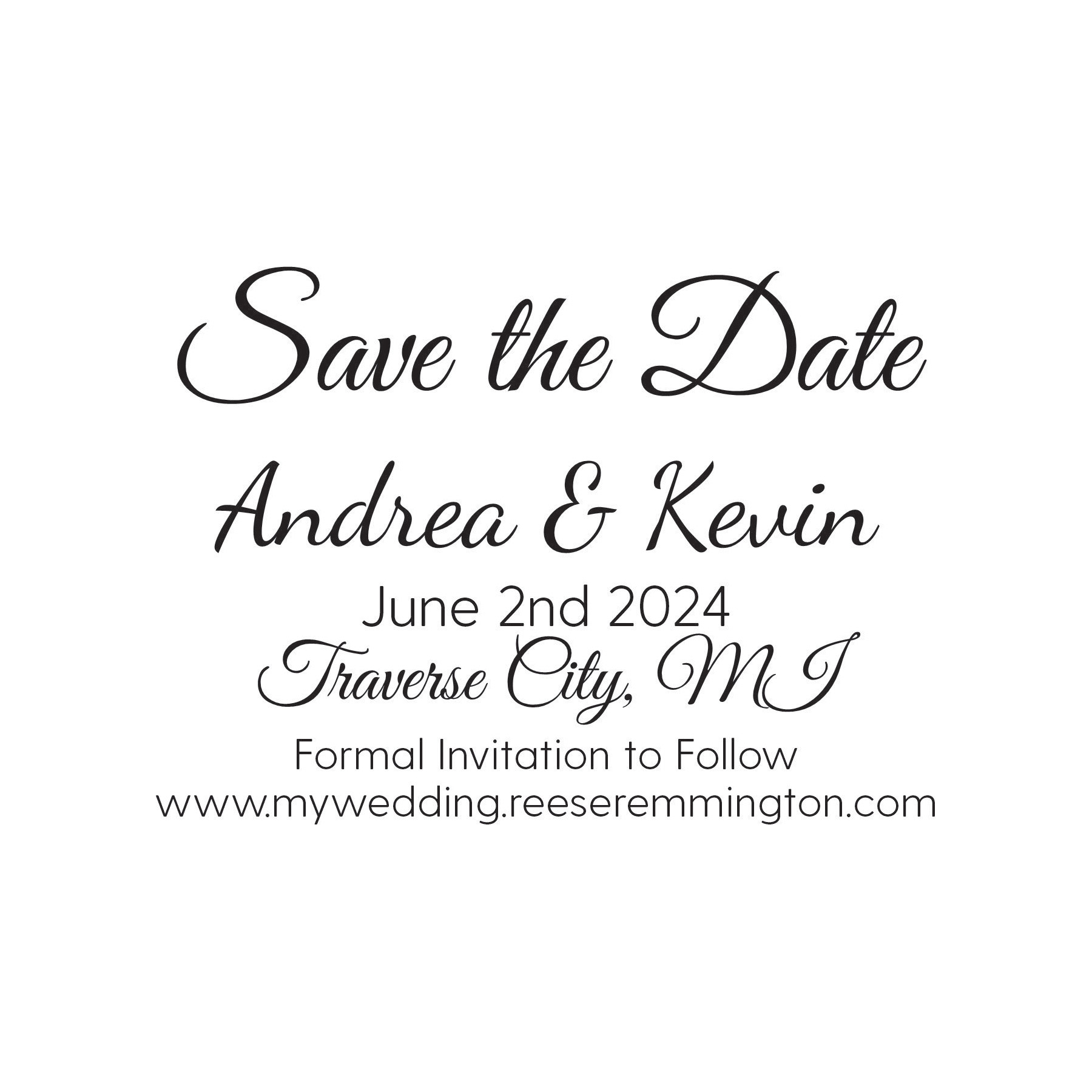 Wedding Stamp B - Save Date