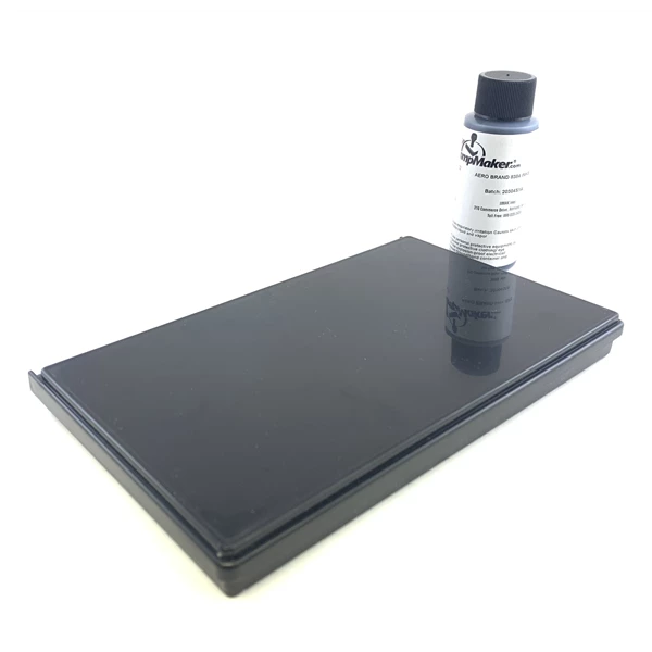 White Fabric Marking Ink and Dry Stamp Pad