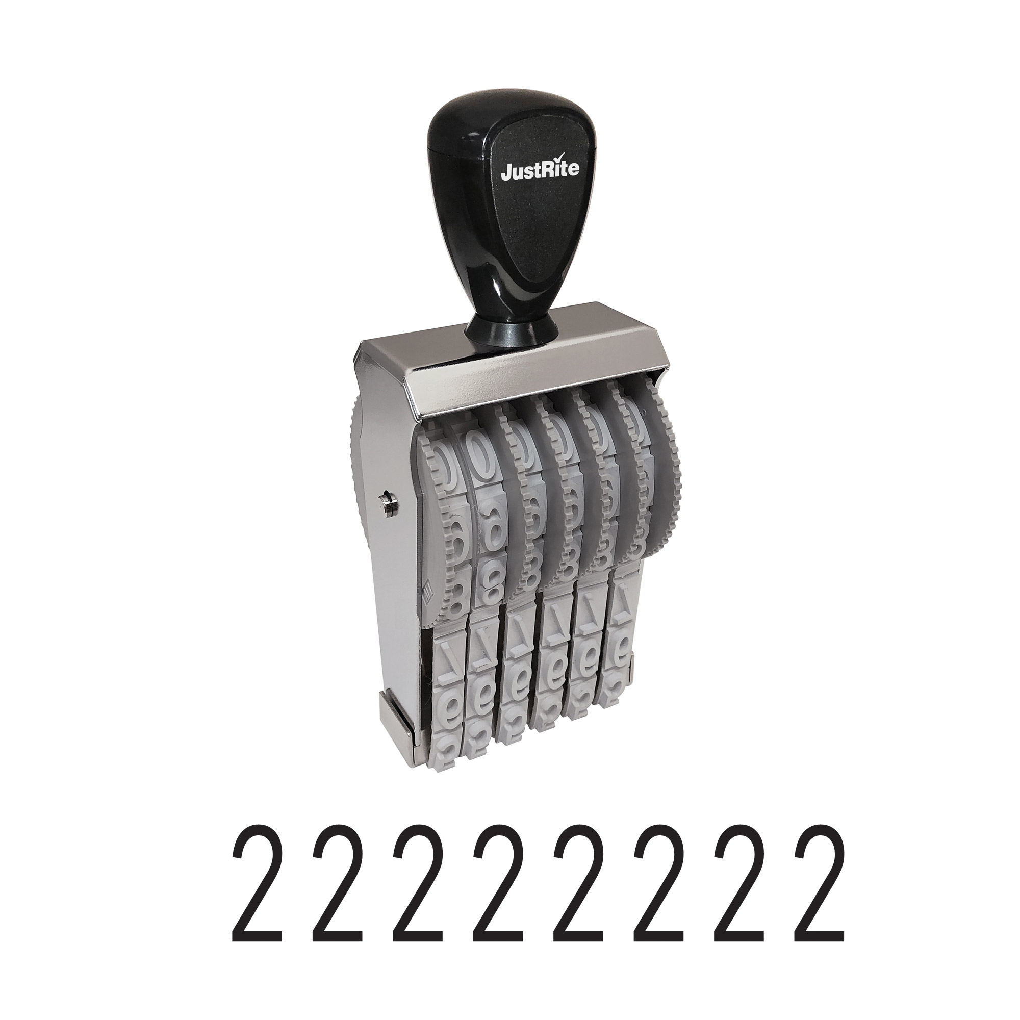 justrite bn2-8 number stamp - stock