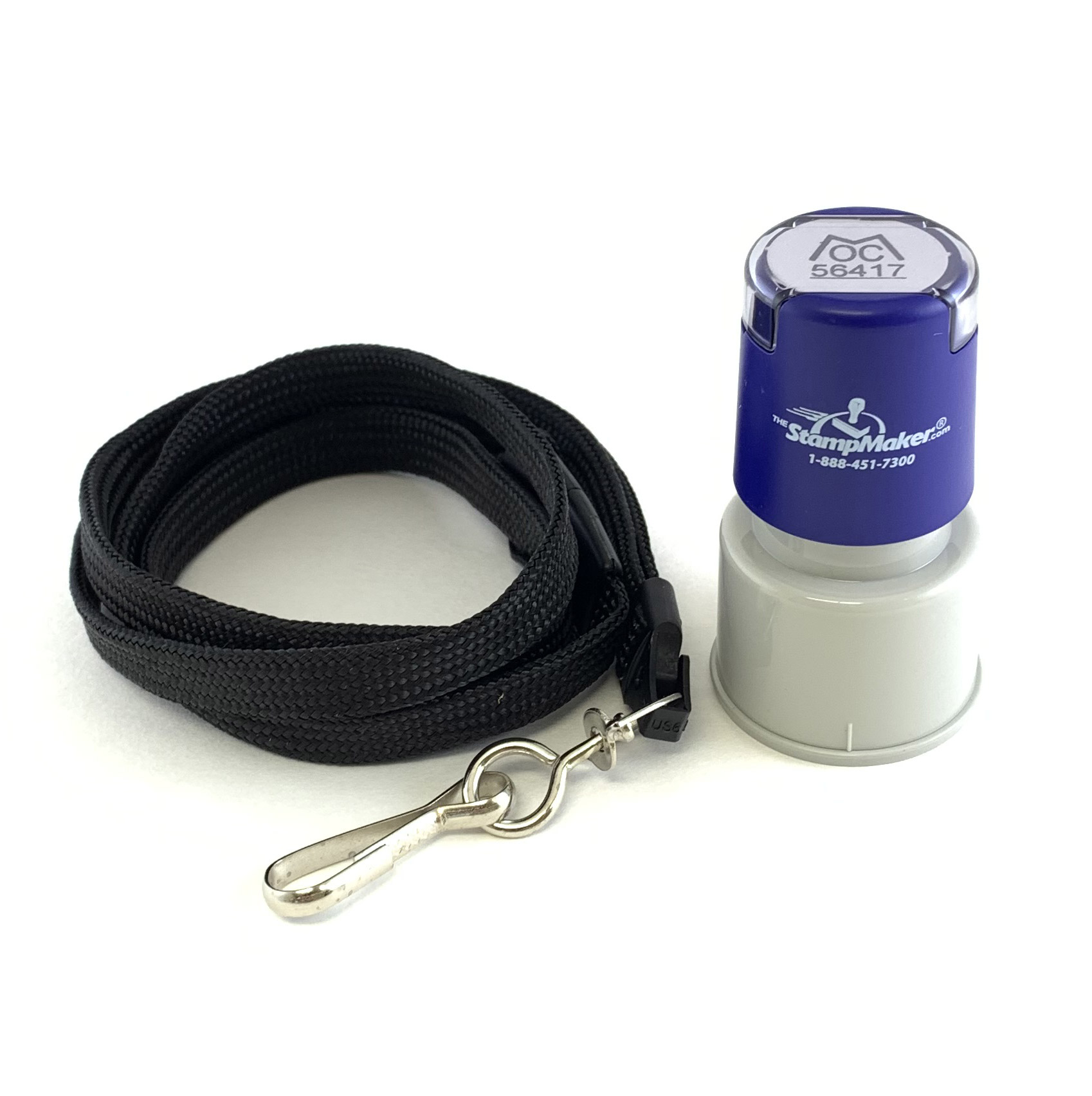 Small Round Stamp: Maxlight XL 325 Pre-Inked w/ Lanyard