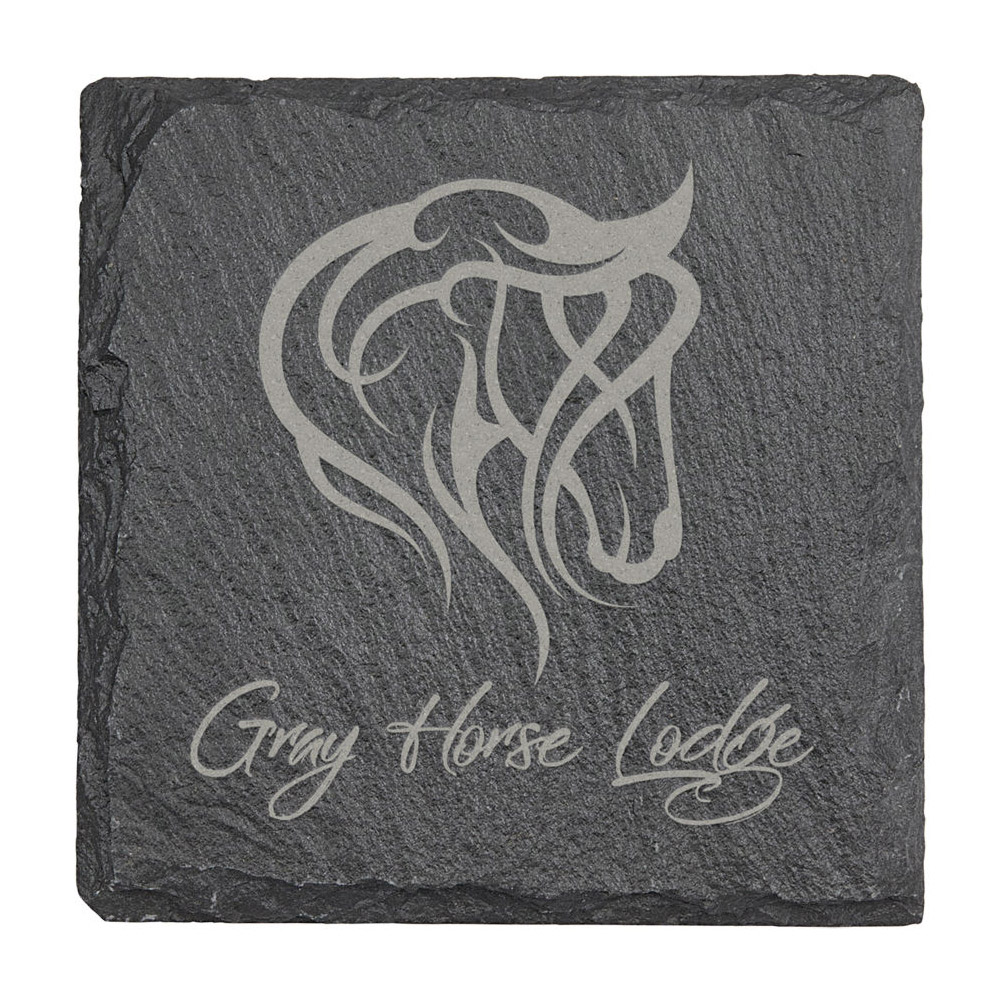 slate coasters - square