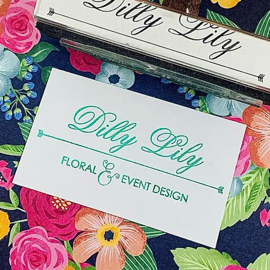 custom stamped business card