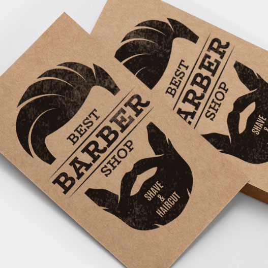 Stamped business cards