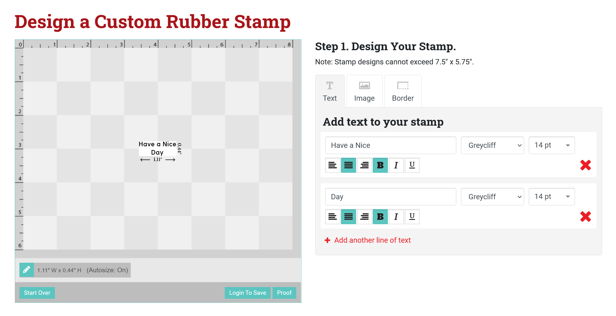 custom stamp designer