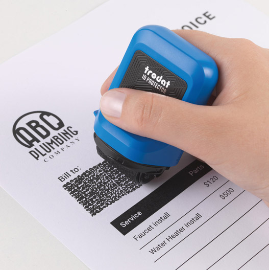identity protection roller stamp 3