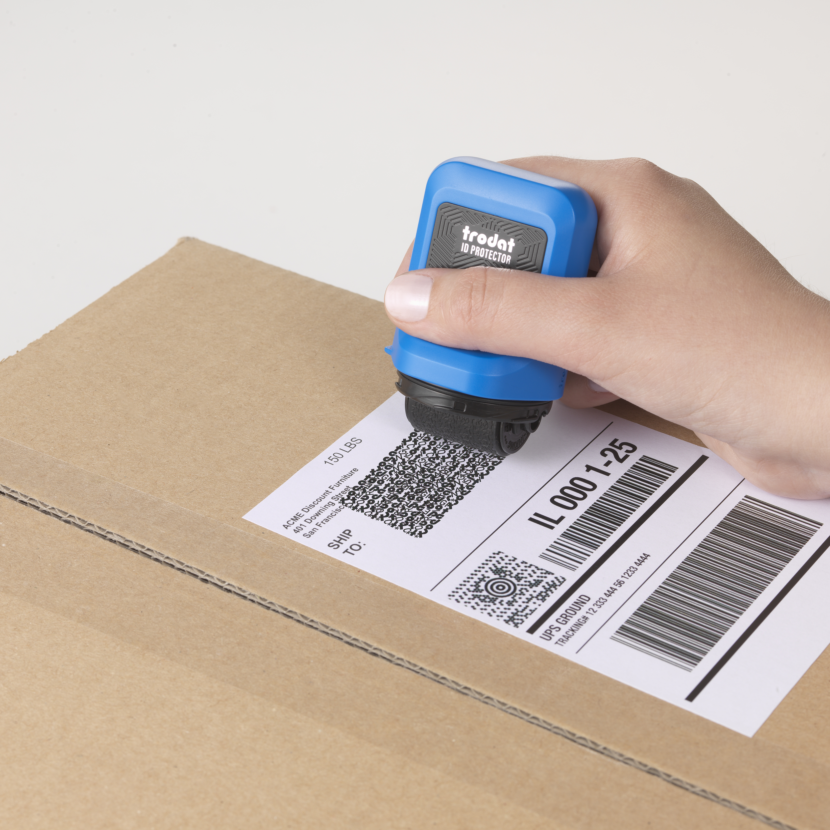 trodat identity theft protection roller stamp