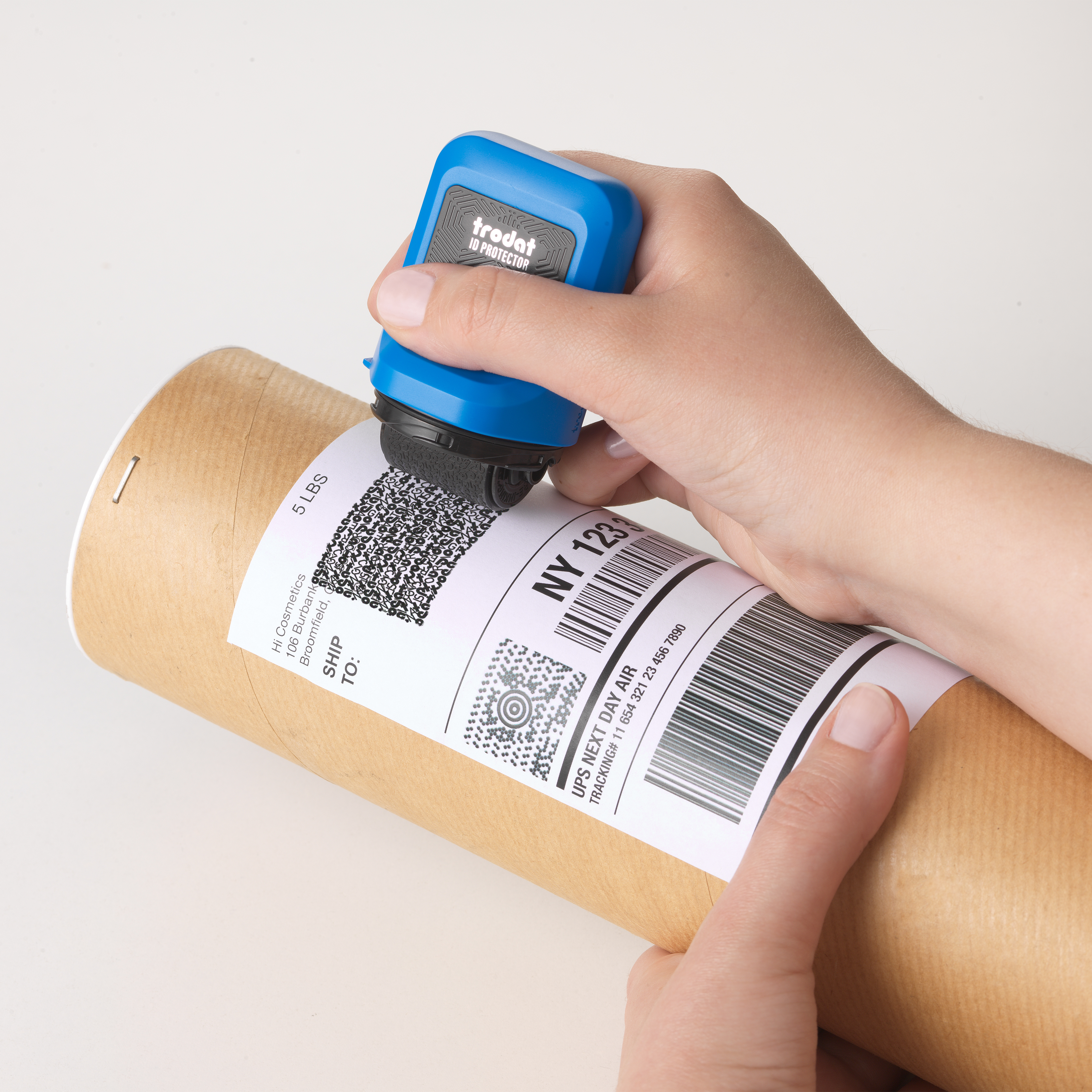 trodat identity theft protection roller stamp