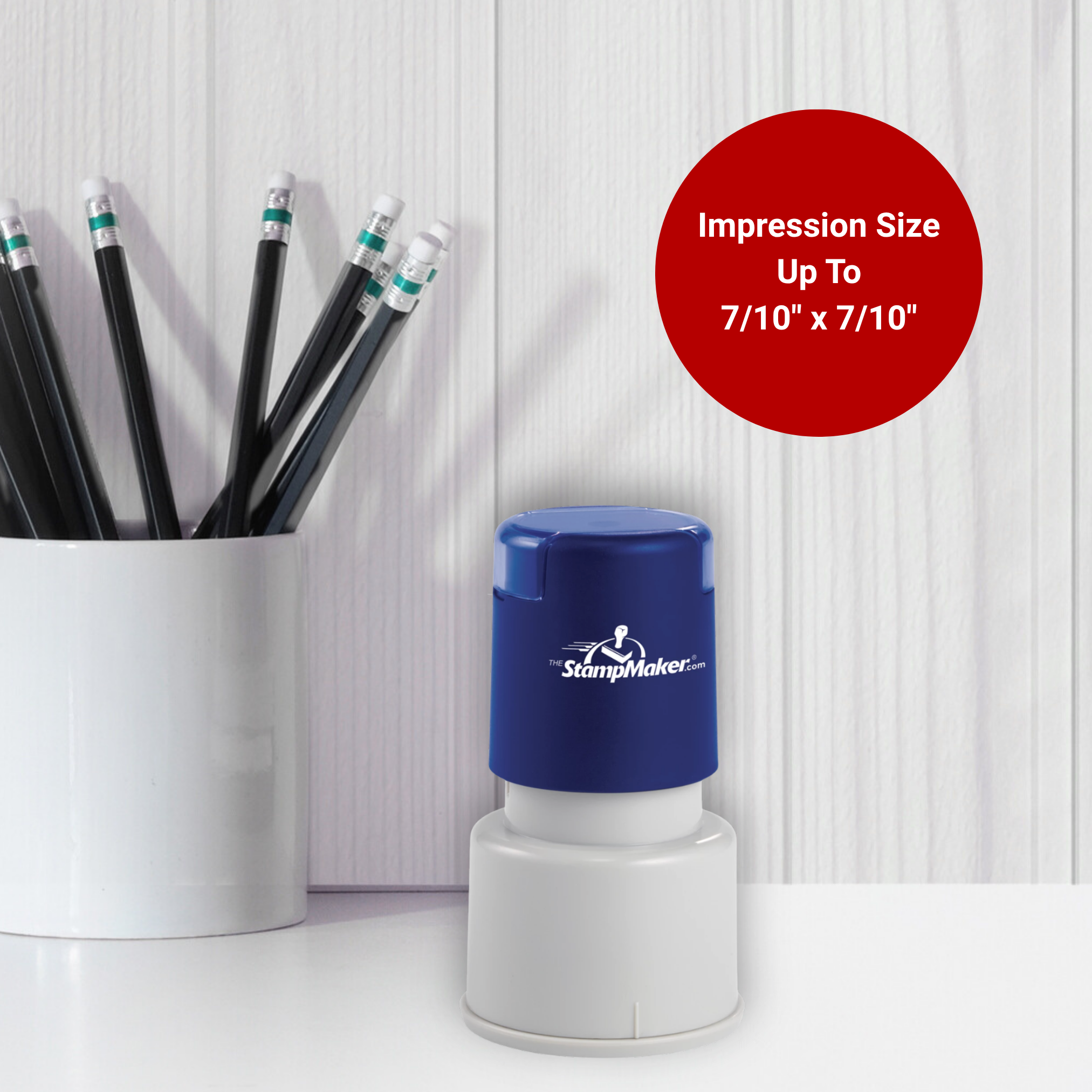 maxlight 325 round stamp impression size