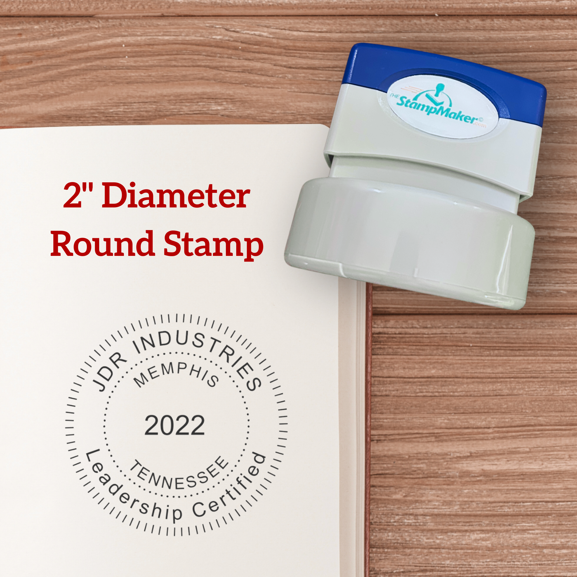 maxlight seal stamp impression size