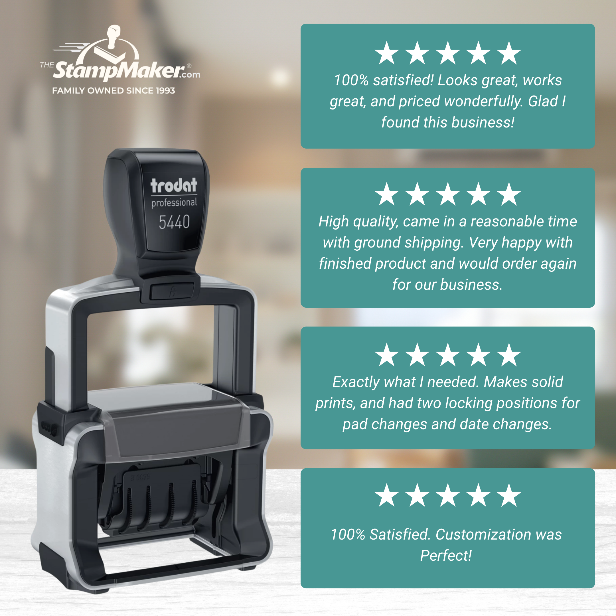 trodat professional 5440 self inking dater customer reviews