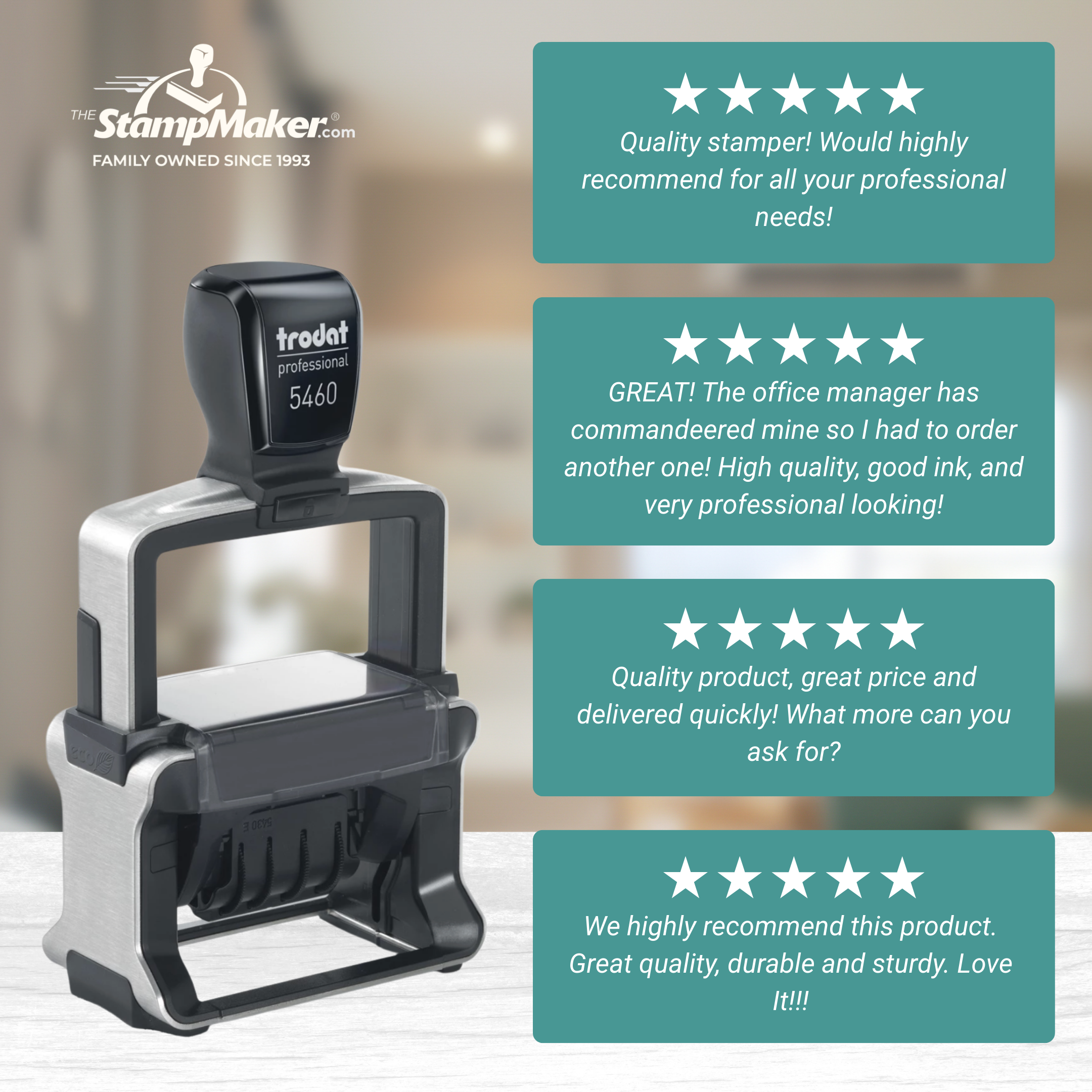 trodat professional 5460 self inking dater customer reviews