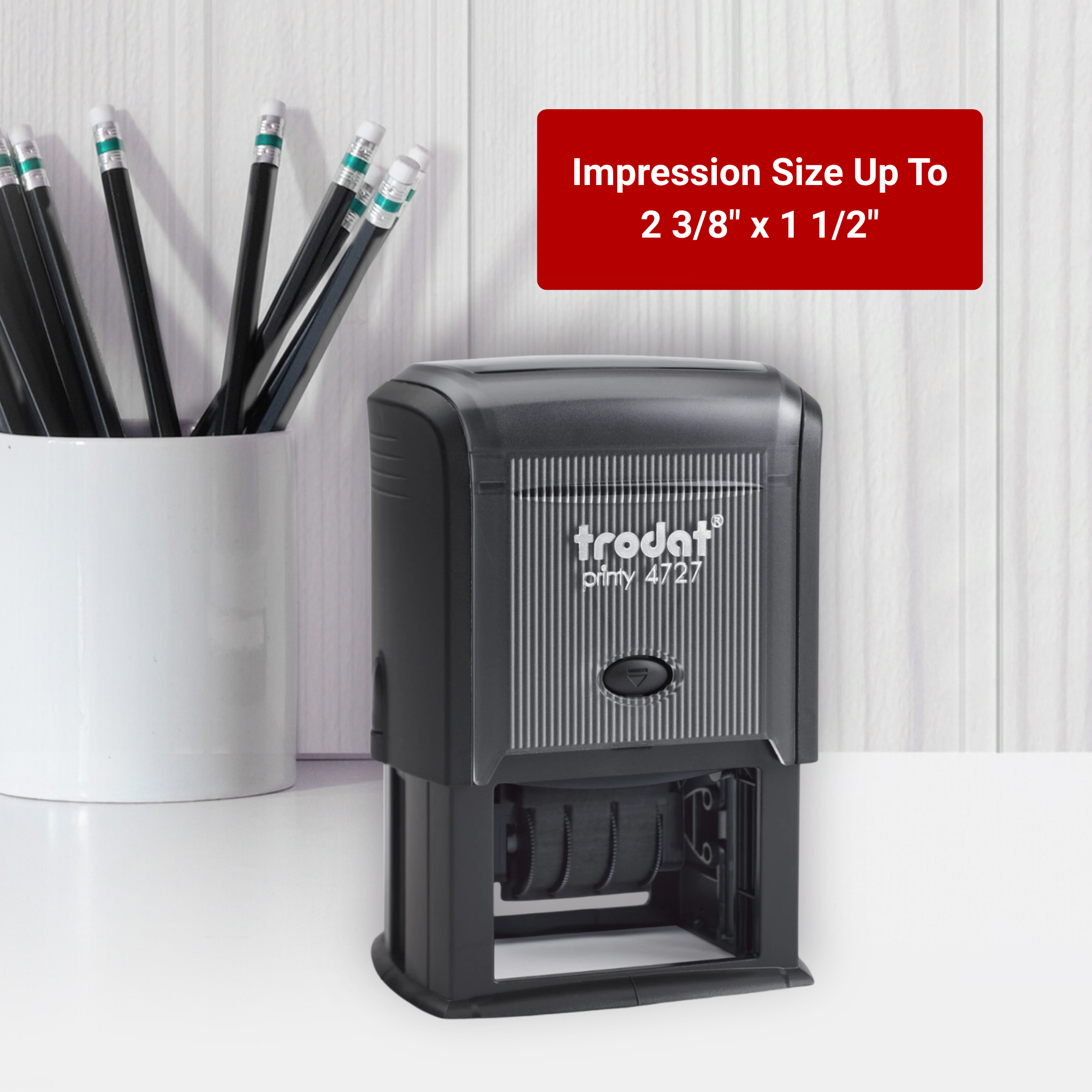 trodat printy 4727 self inking dater impression size