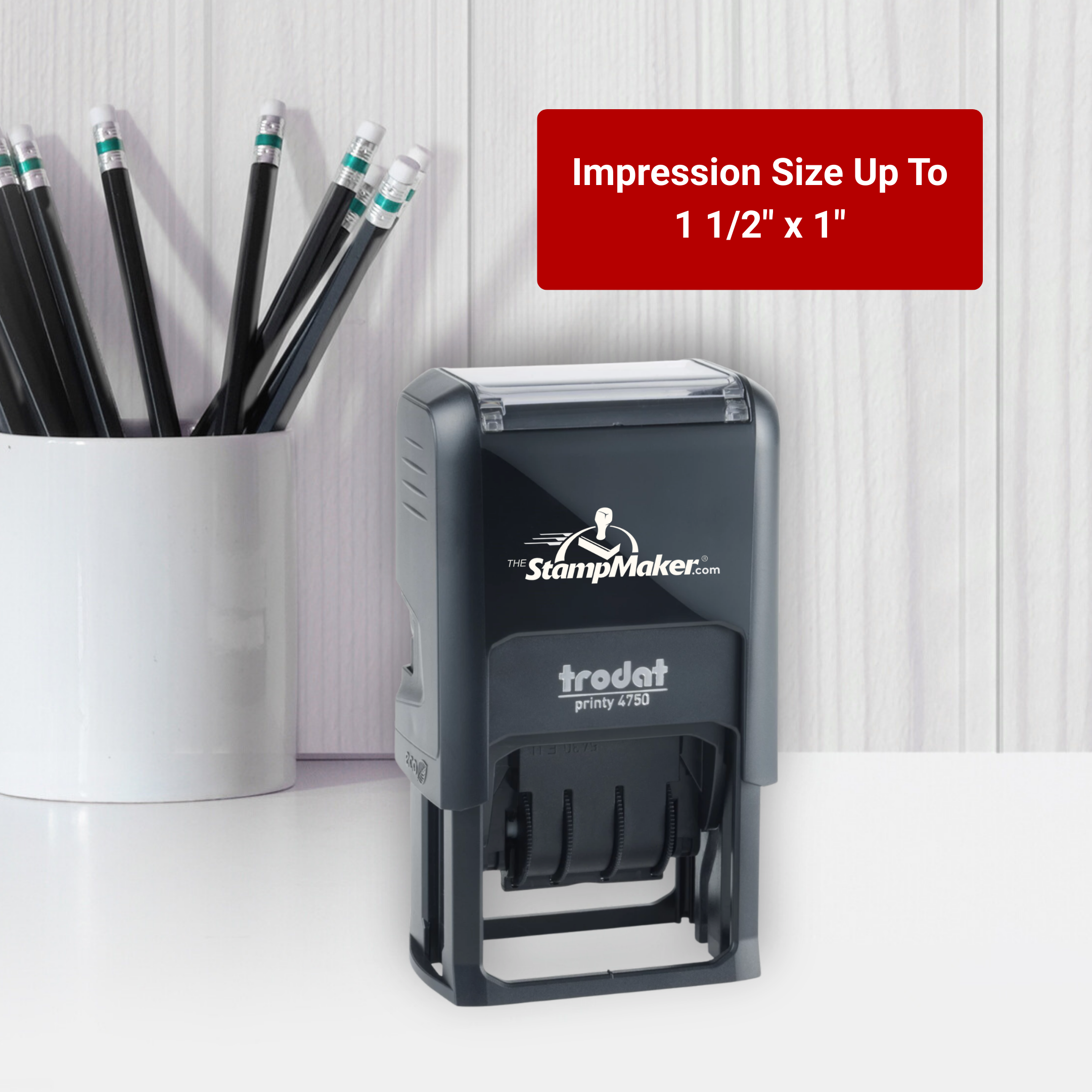 trodat printy 4750 self inking date stamp impression size