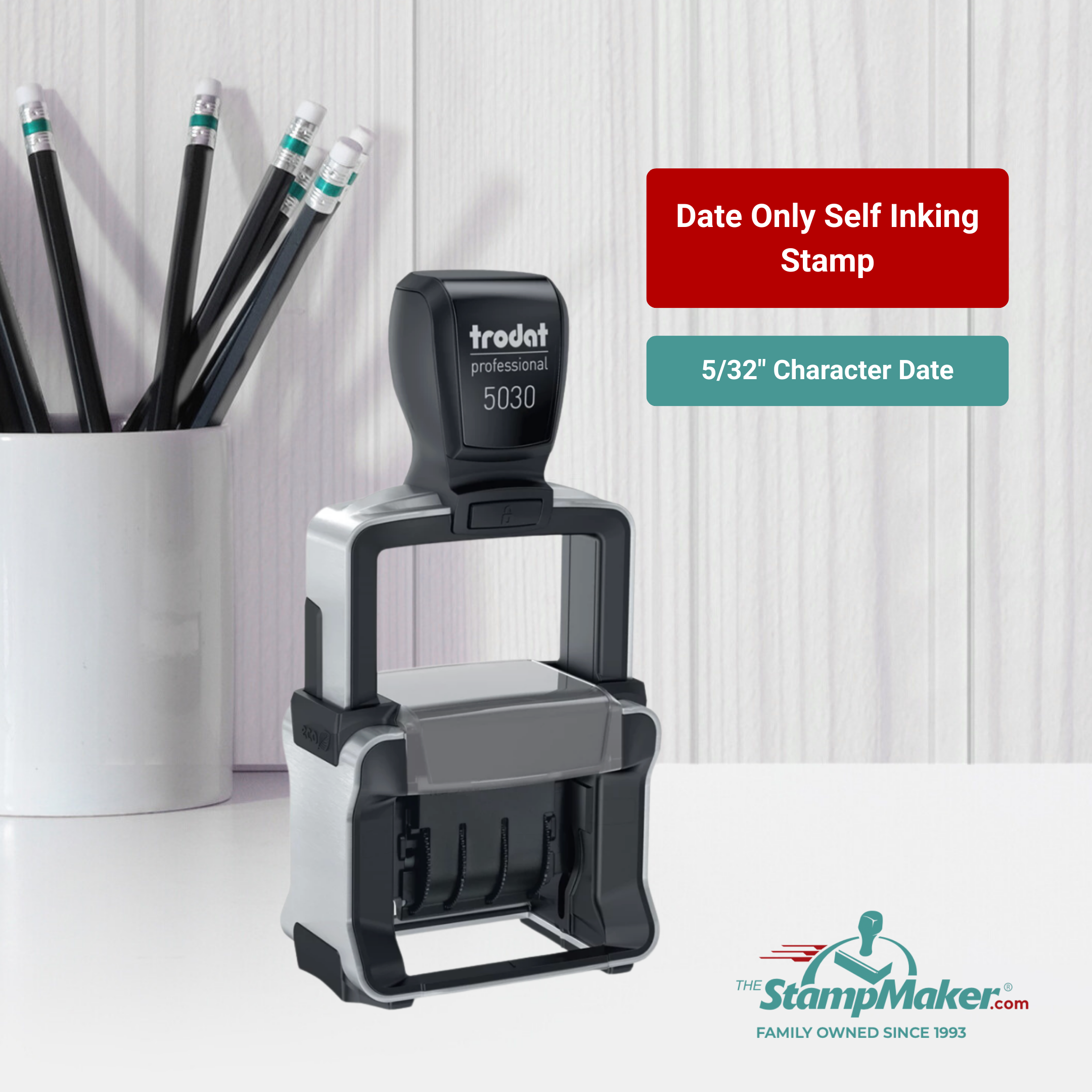 trodat professional 5030 self inking dater impression size