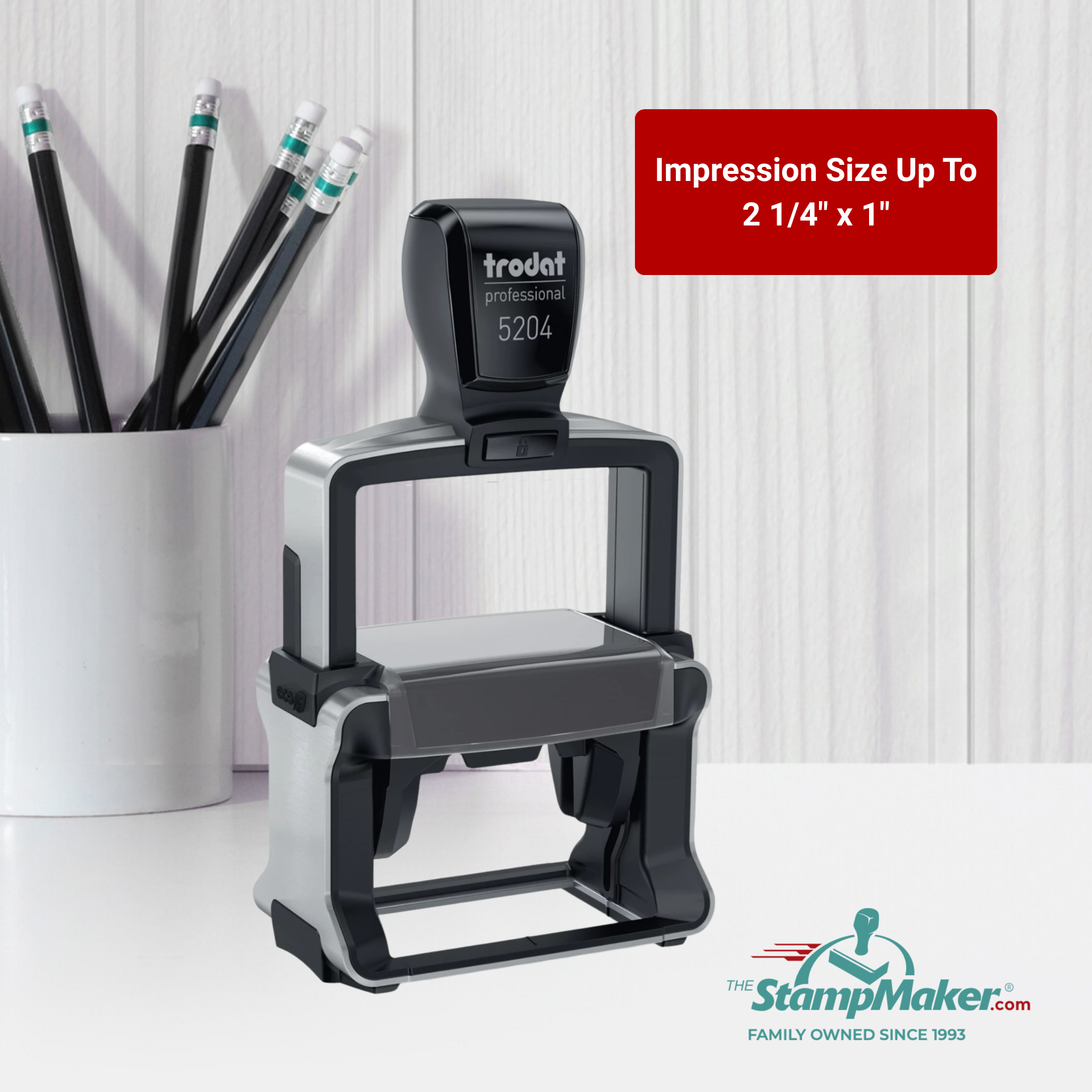 trodat professional 5204 impression size
