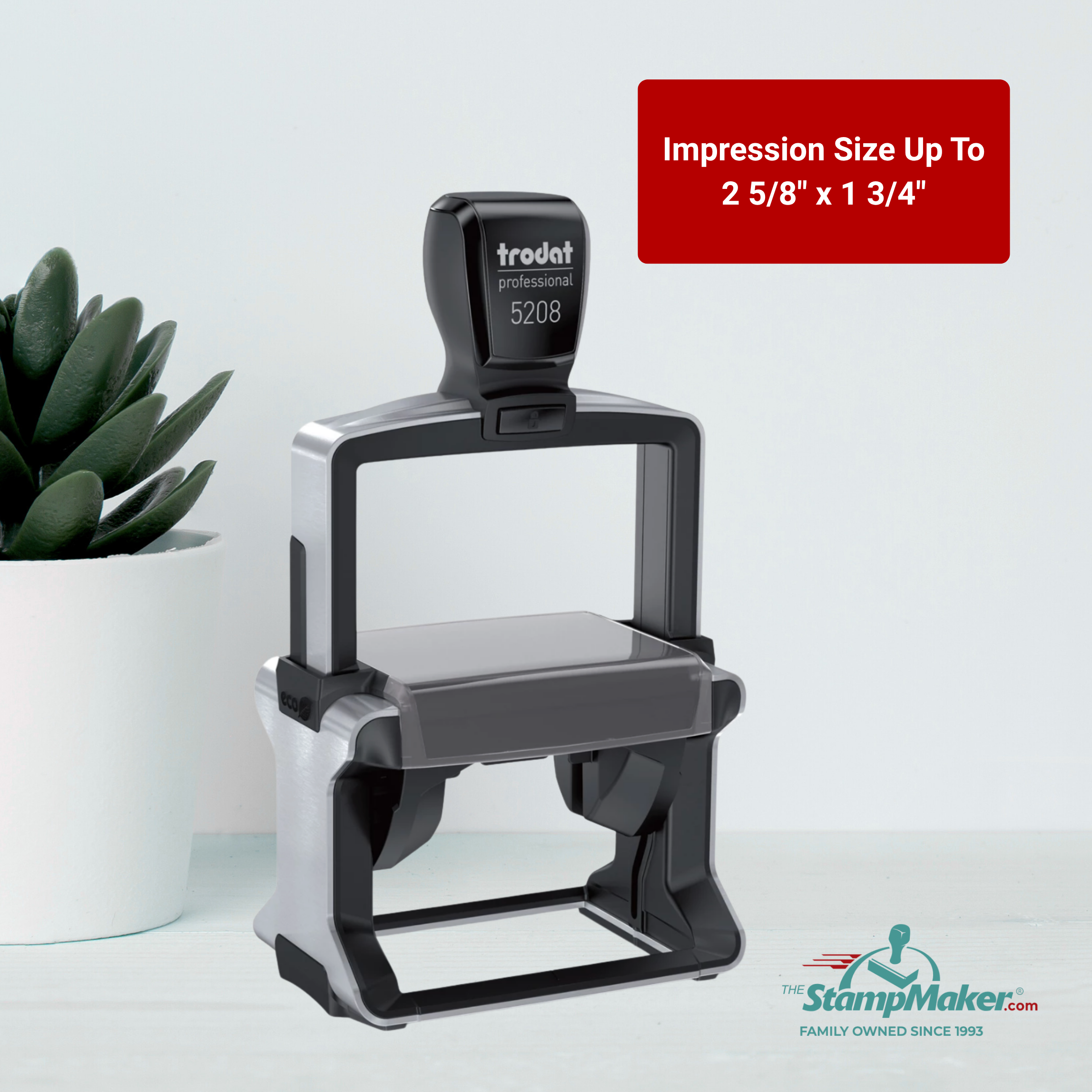 trodat professional 5208 impression size