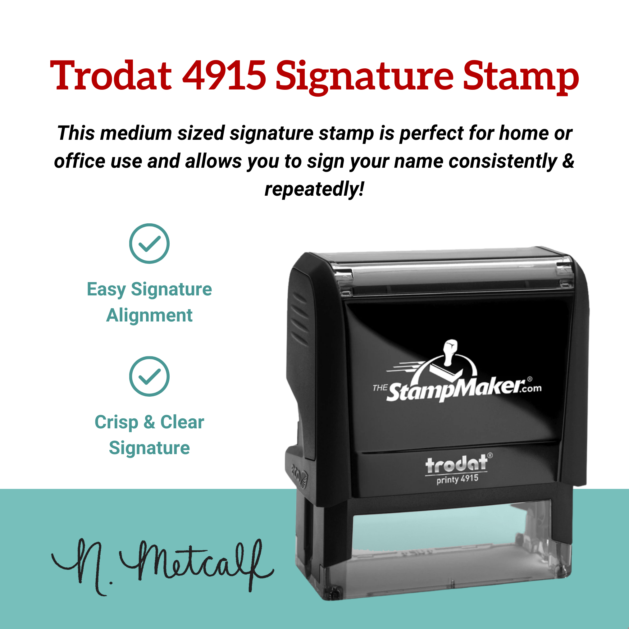 trodat signature stamp features