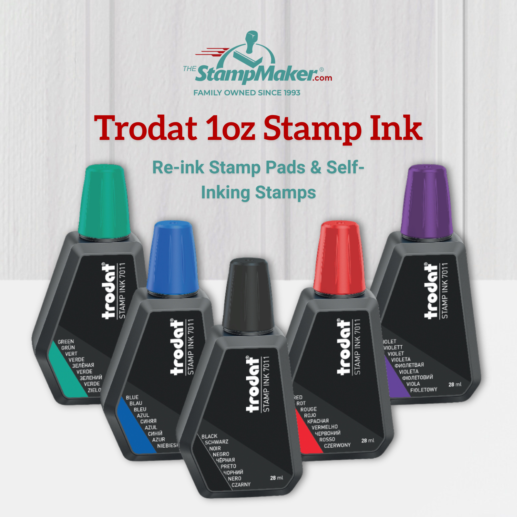 trodat stamp ink available colors