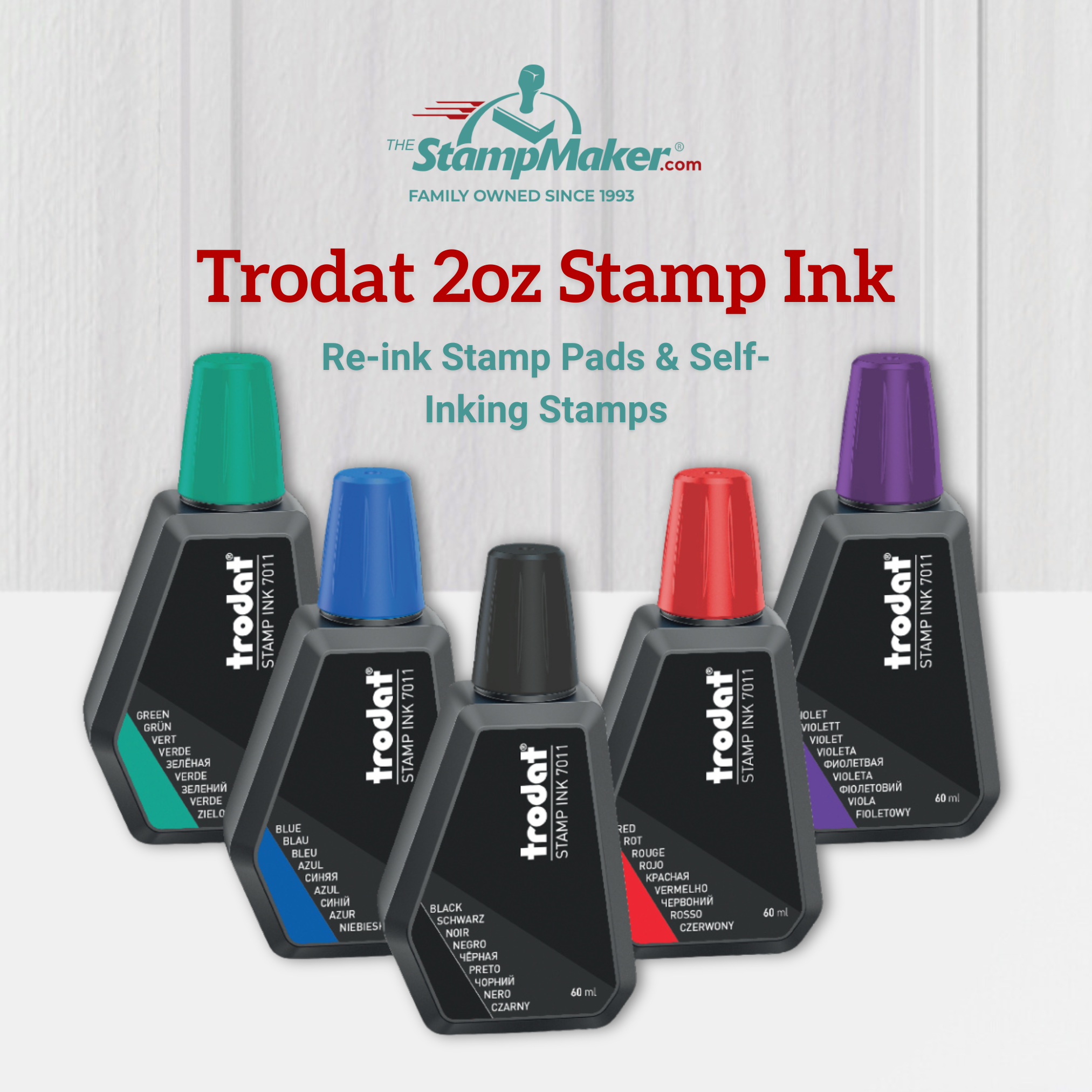 trodat stamp ink colors