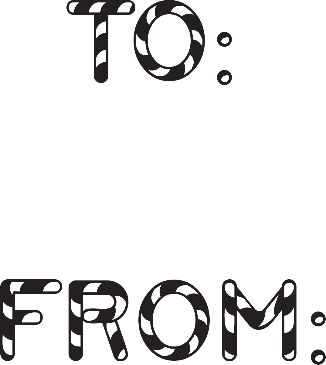 Craft Stamp Christmas 9 - To From CRAFT STAMP CHRISTMAS 9