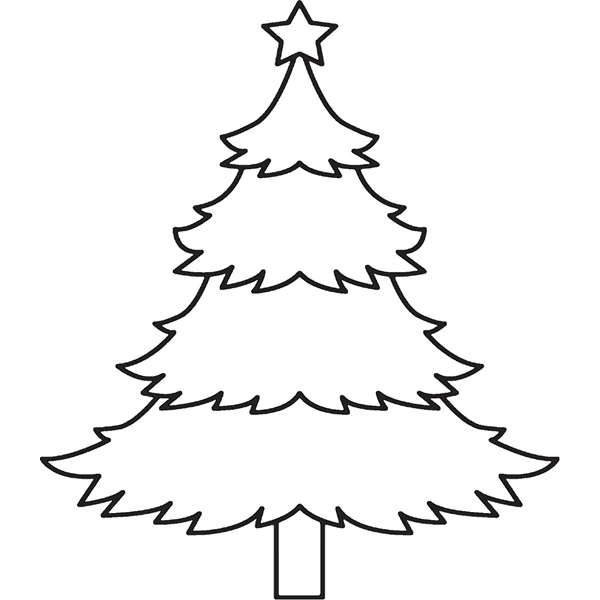 craft stamp christmas 10 - christmas tree wood stamp