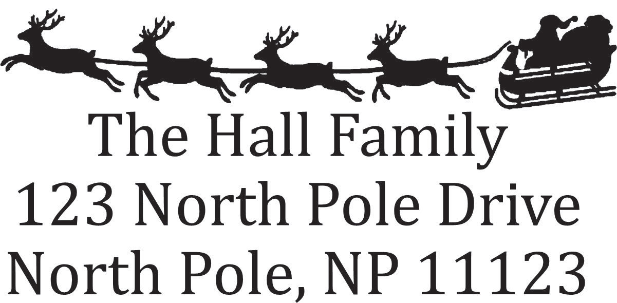 Craft Stamp Christmas 13 - Address Stamp CRAFT STAMP CHRISTMAS 13