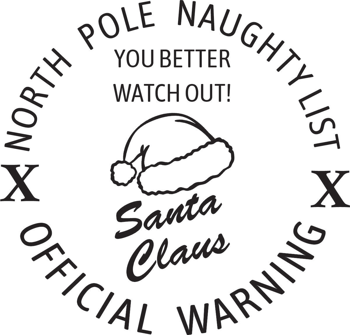 Craft Stamp Christmas 2 - NP Naughty