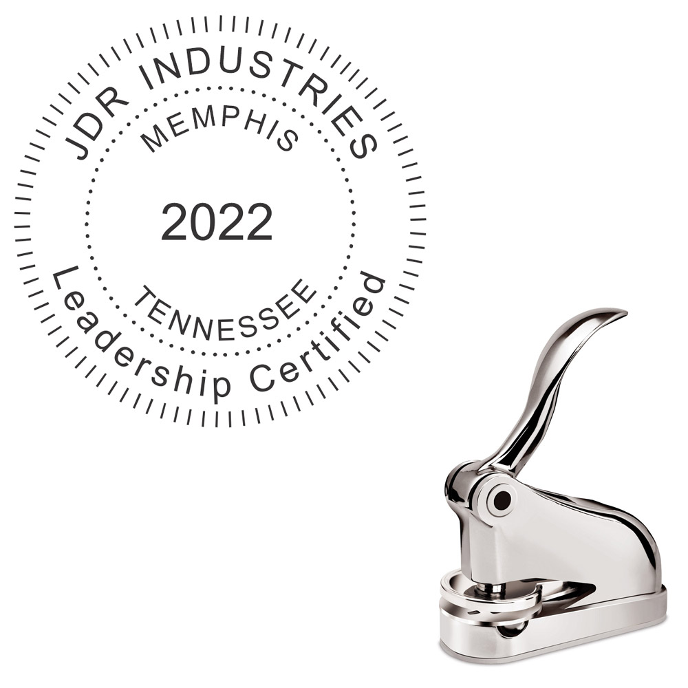 Chrome Gift Embosser with your Text