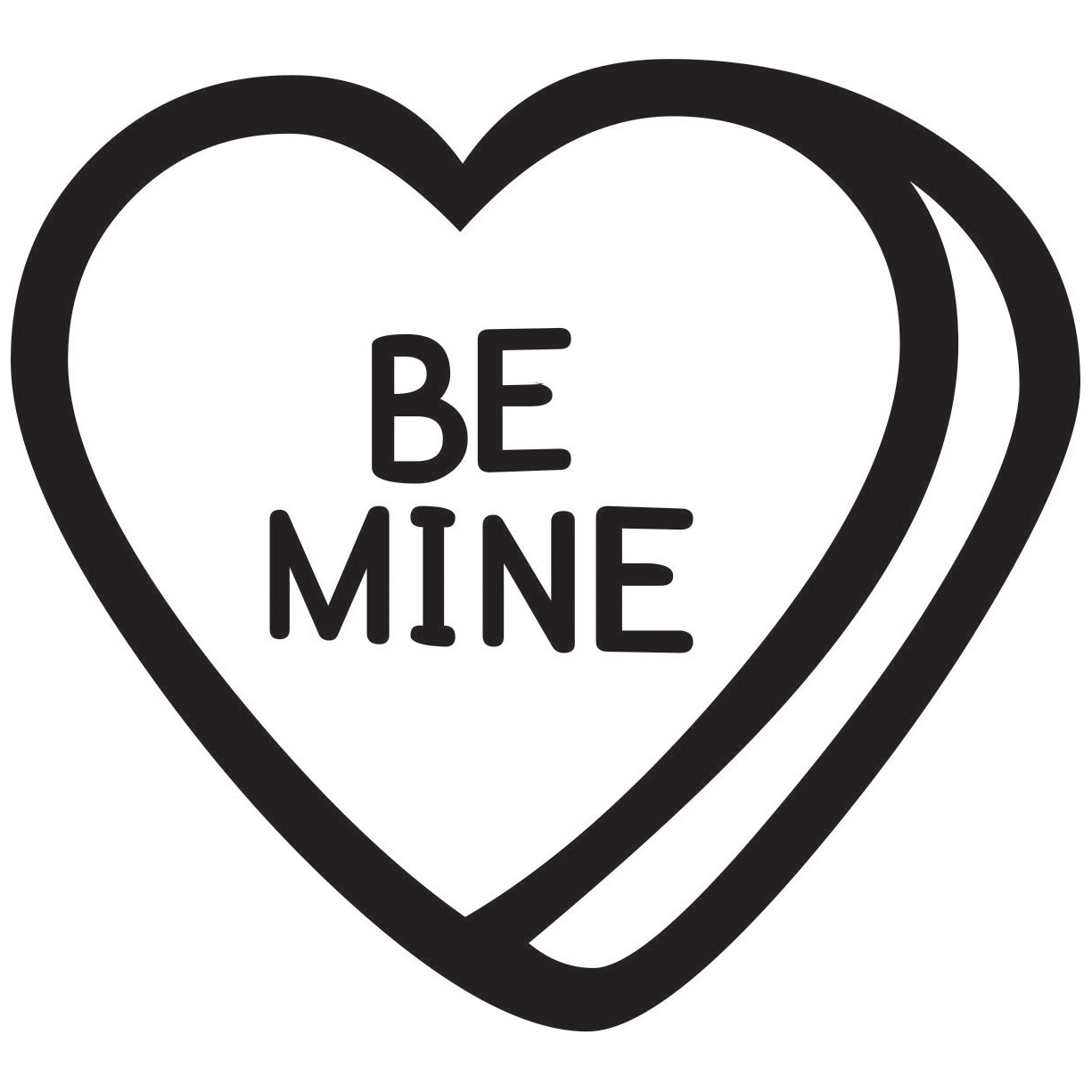 Craft Stamp Valentine 4  - Be Mine