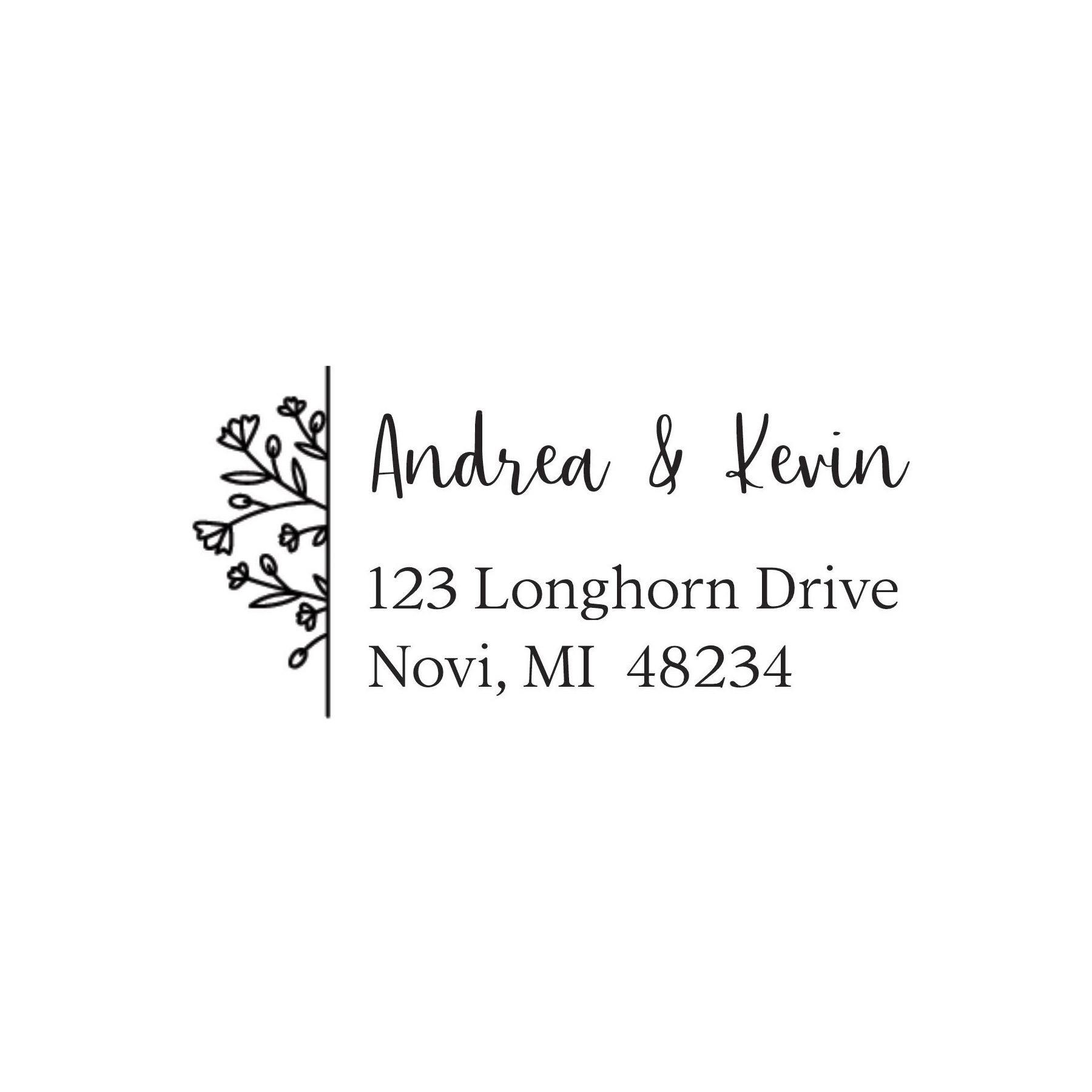 save the date stamp large - 1a