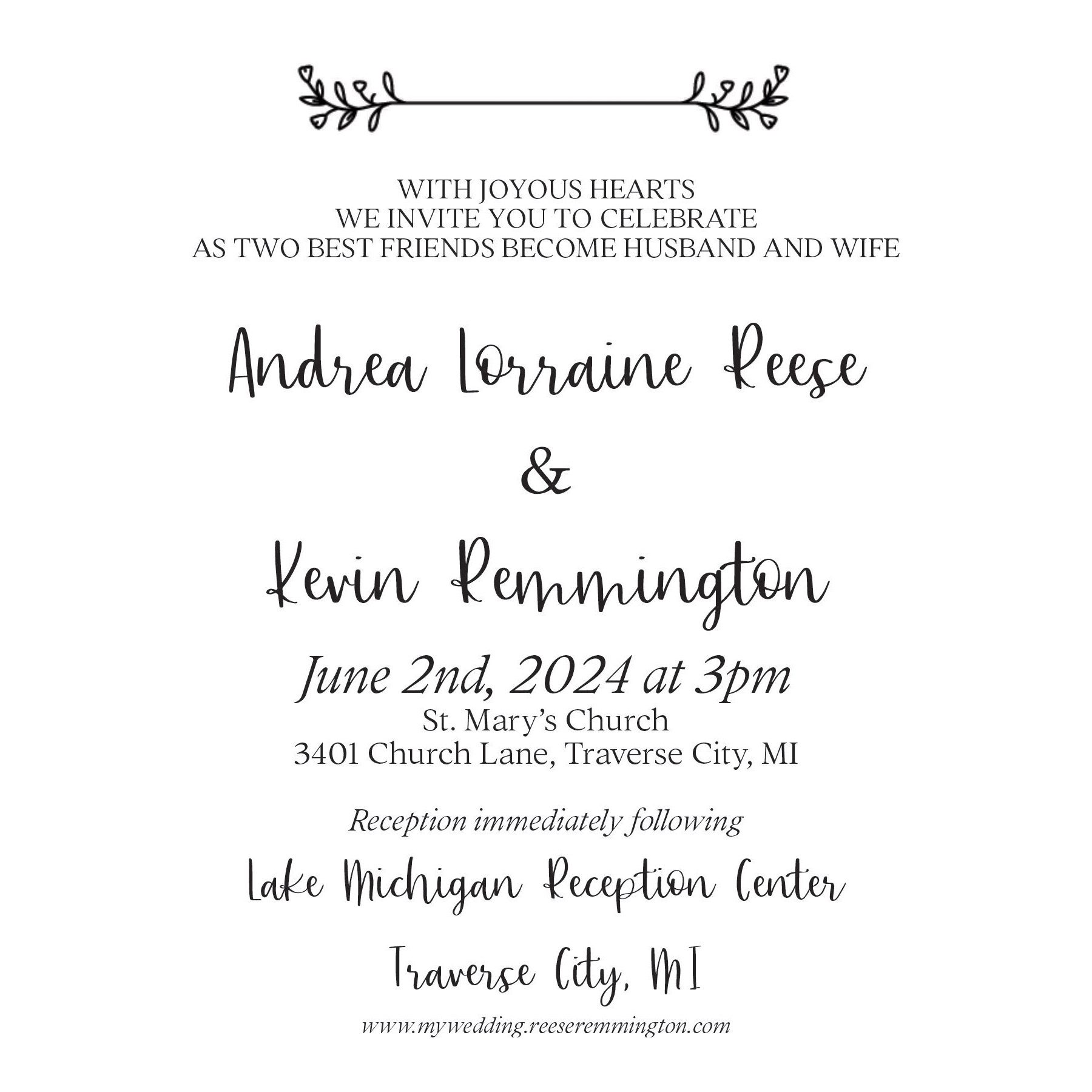 Wedding Stamp A - Invitation