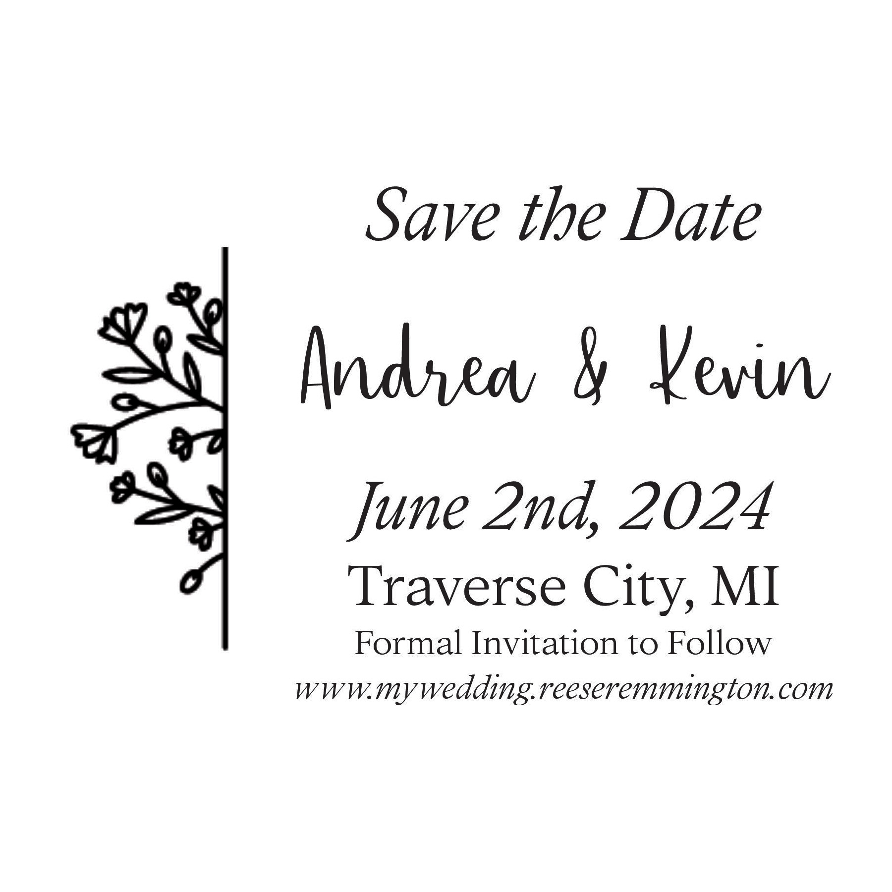 save the date stamp large - 1a