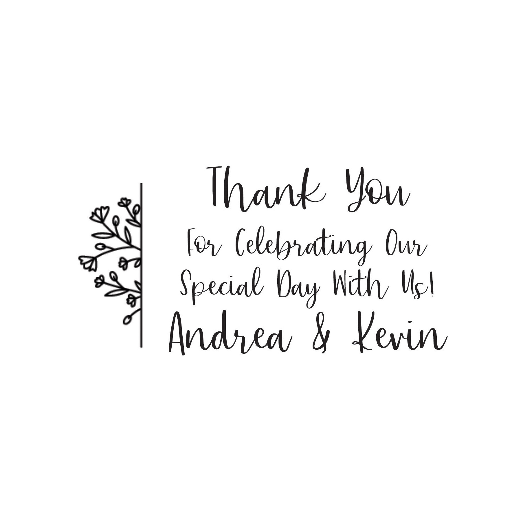 Wedding Stamp A - Thank You