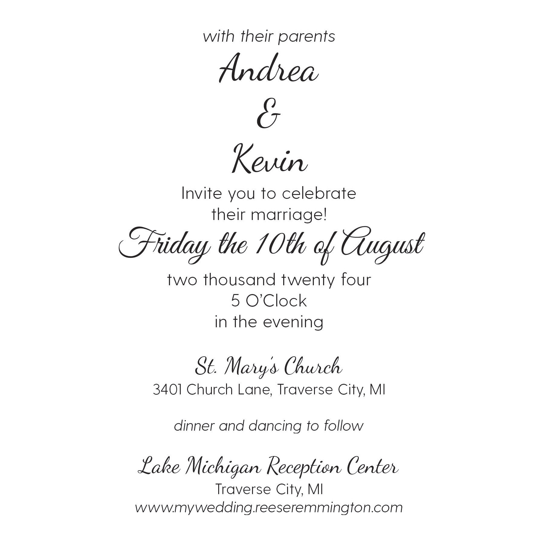 Wedding Stamp B - Invitation