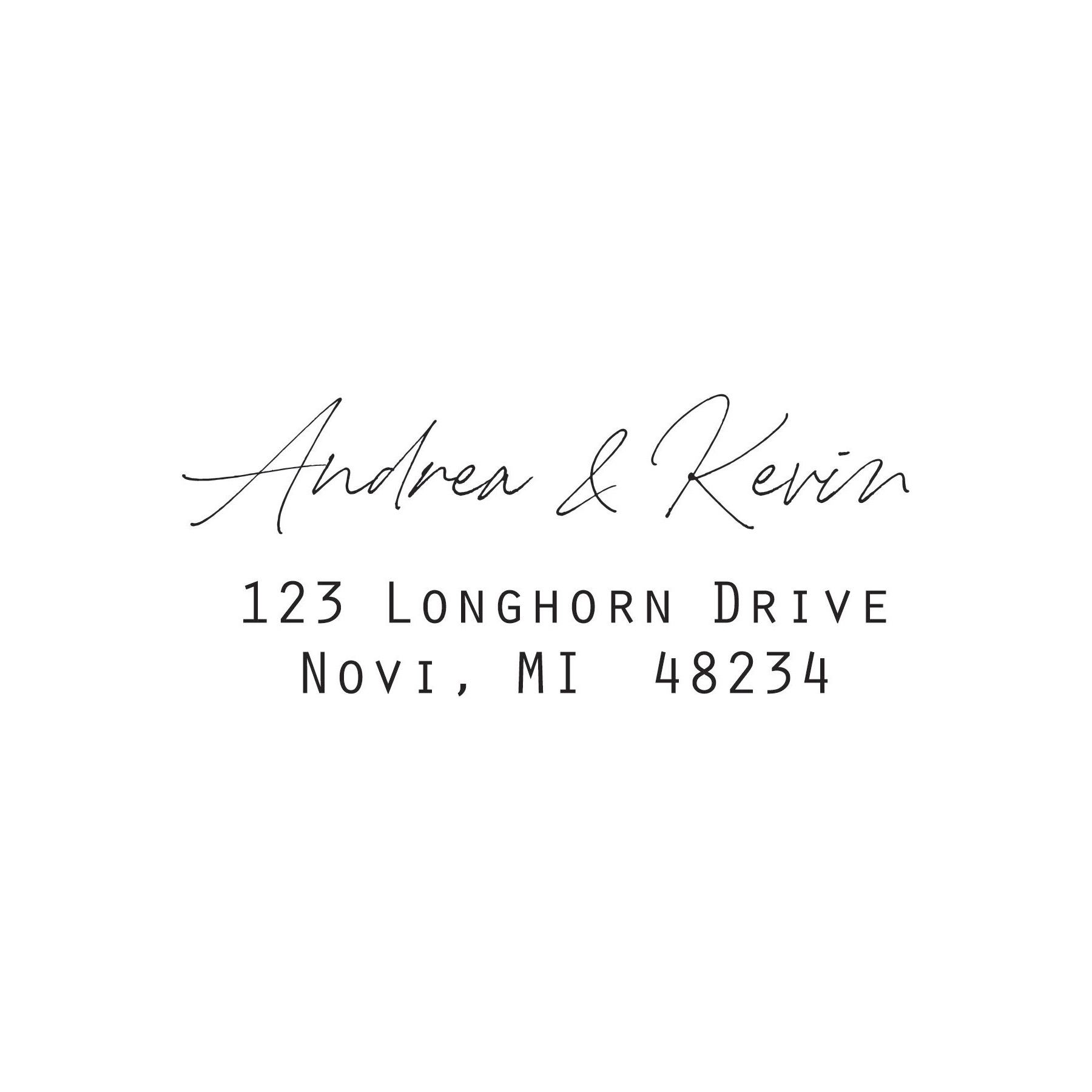 Wedding Stamp D - Address