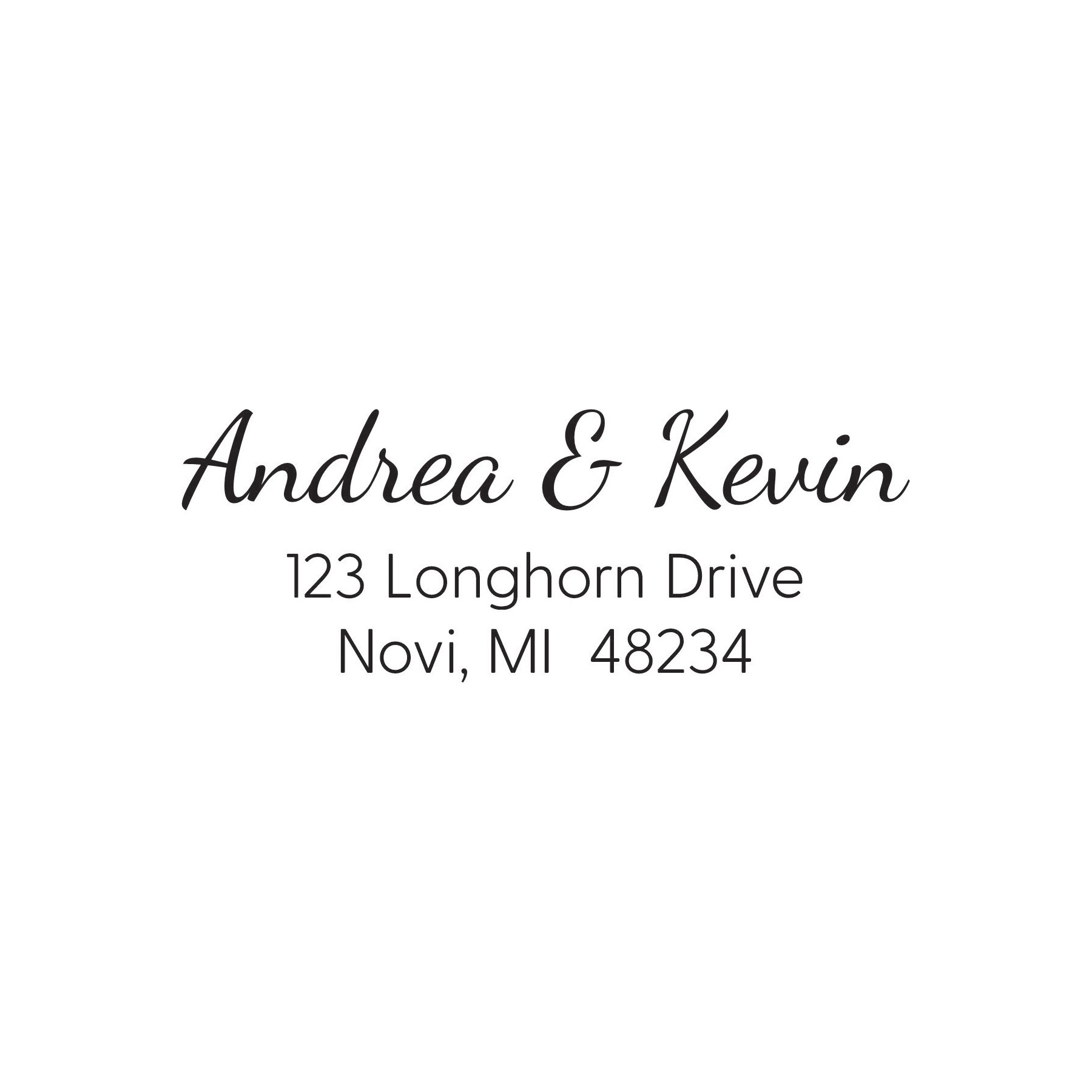 Wedding Stamp B - Address