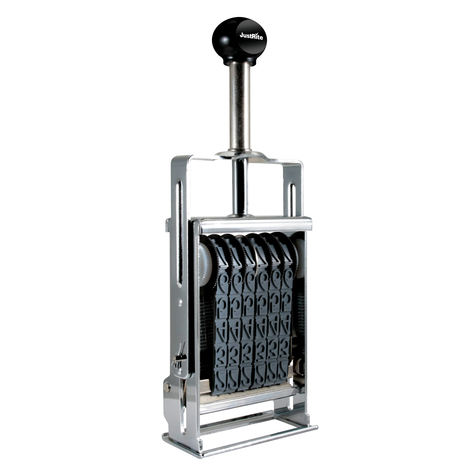 justrite bda1-19 alpha number stamp-sa