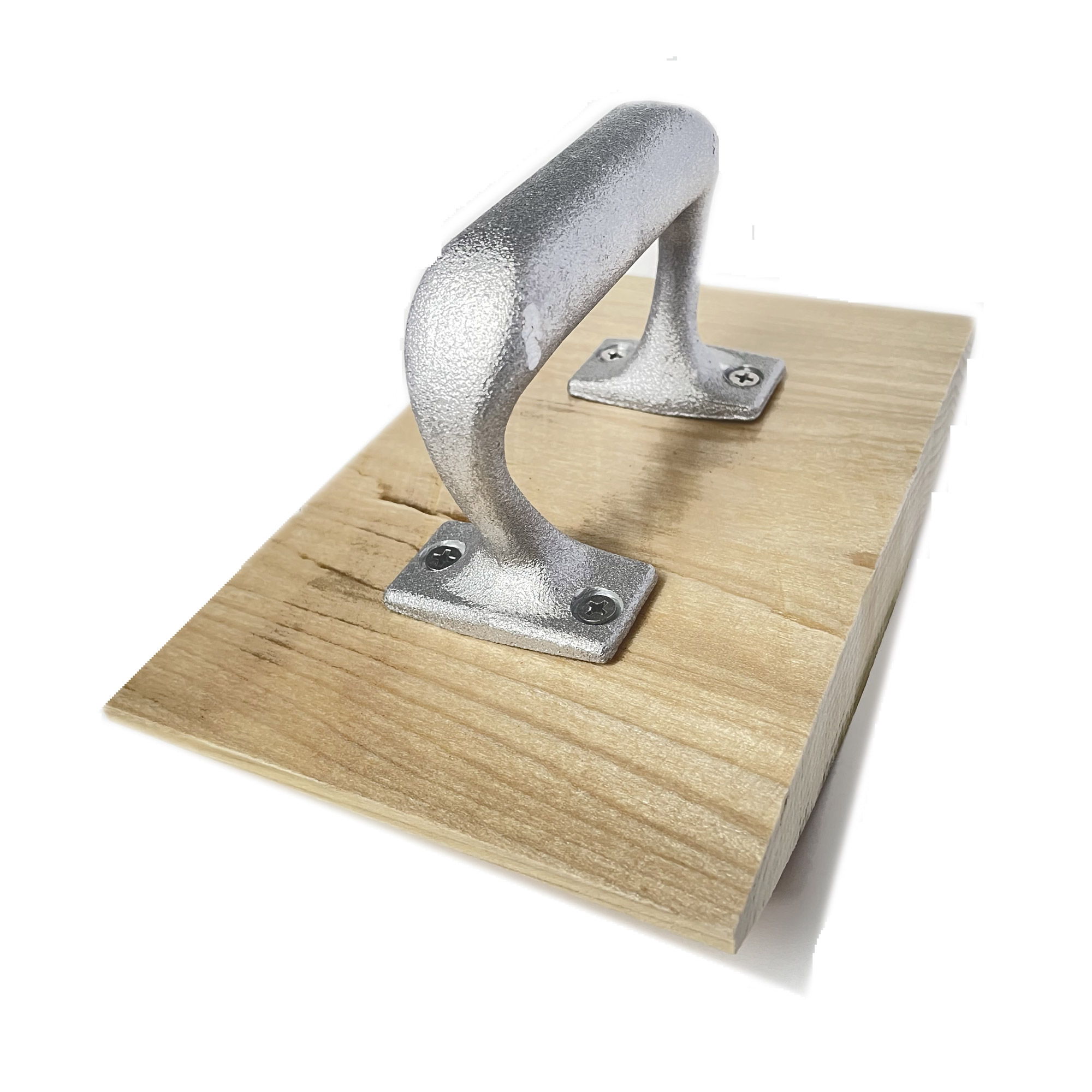 wood rubber stamp l7" x h7.5" with vertical rocker mount