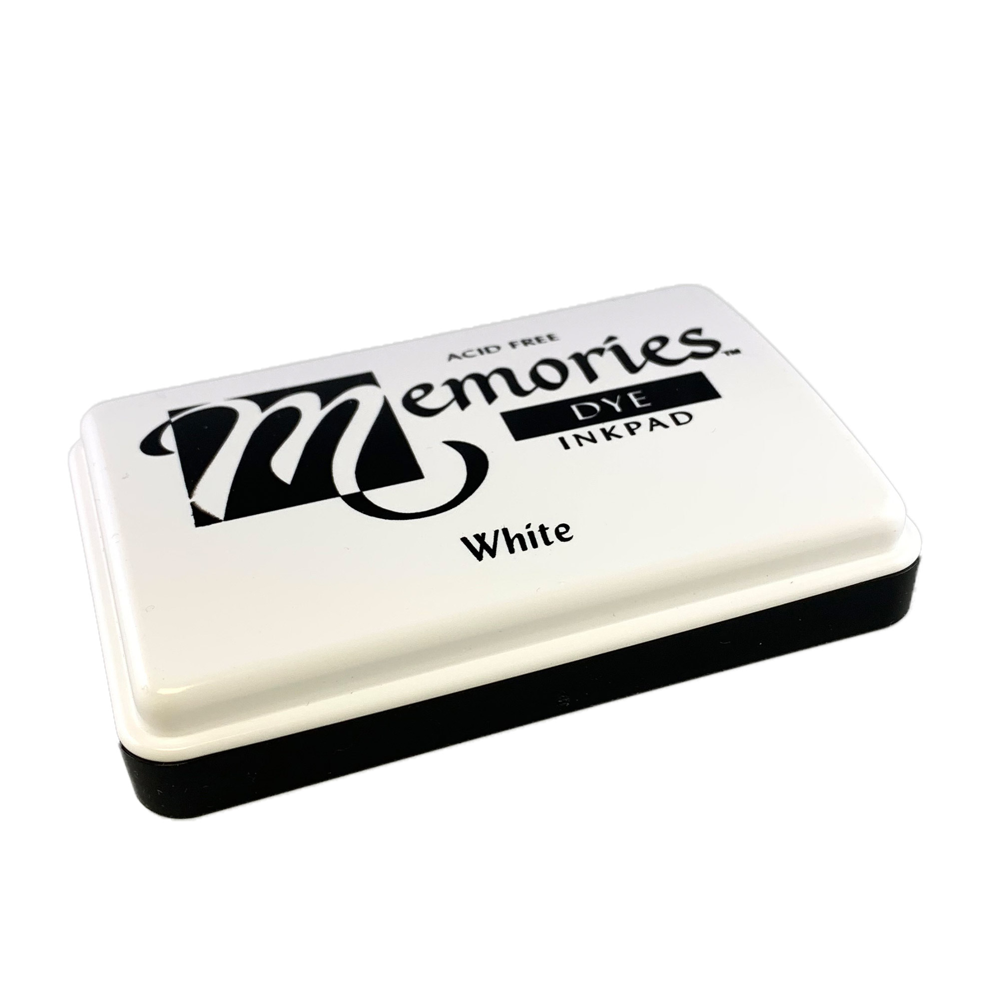 memories dye stamp pad white