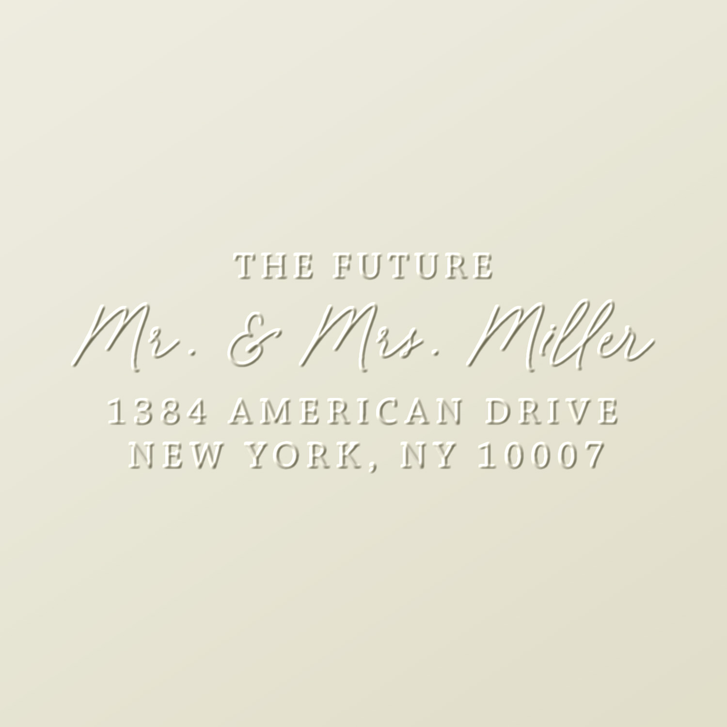 Wedding Address Embosser MS431
