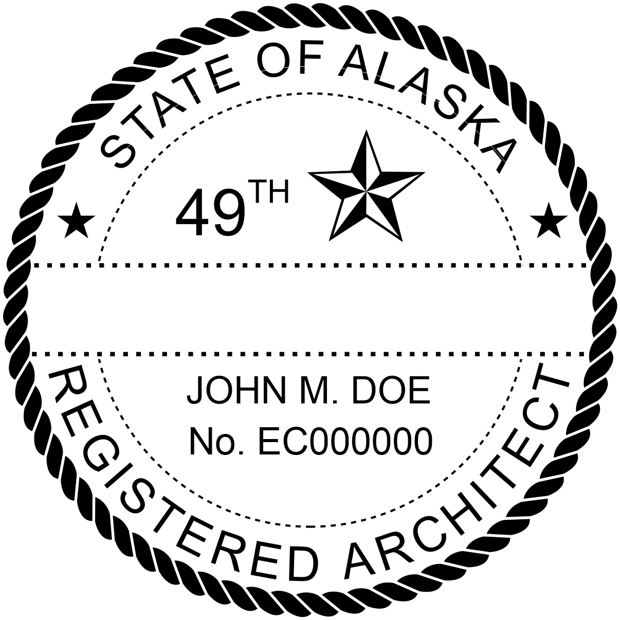 architect seal - pocket style - alaska