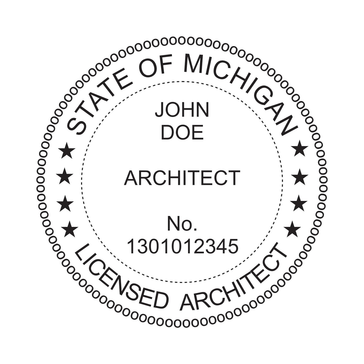 Architect Seal - Pocket Style - Michigan