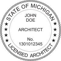 Architect Seal - Pocket Style - Michigan