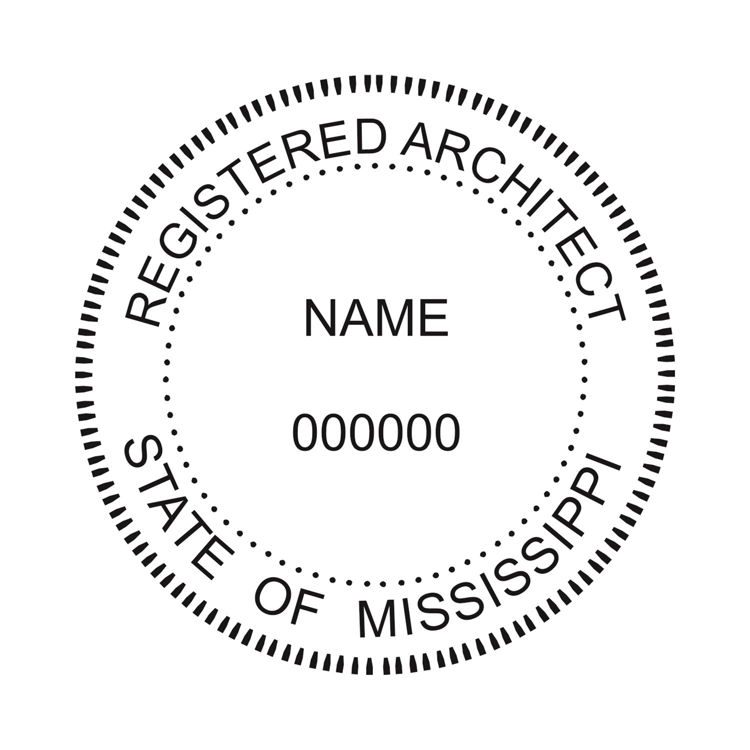 Architect Seal - Pocket Style - Mississippi