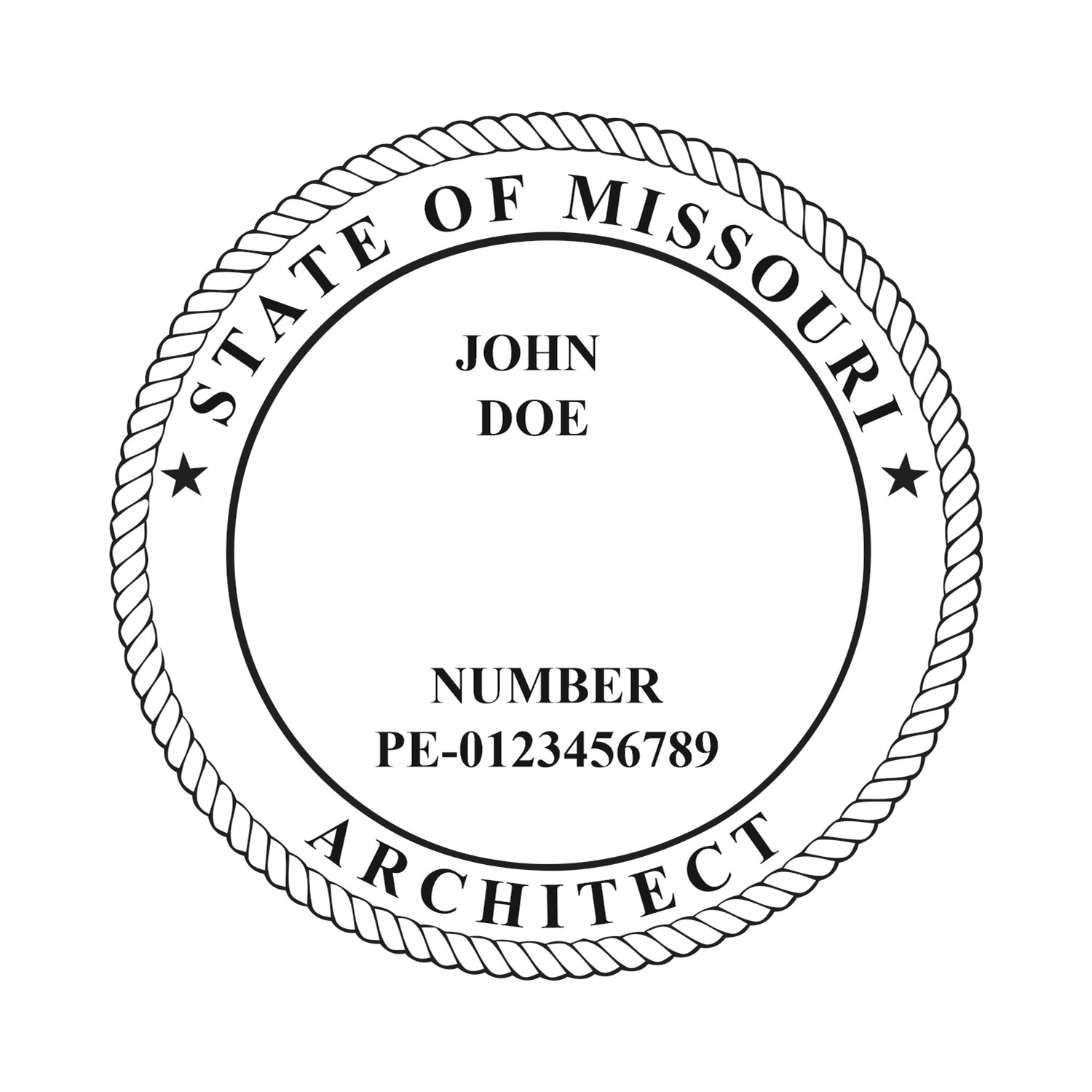 Architect Seal - Pocket Style - Missouri